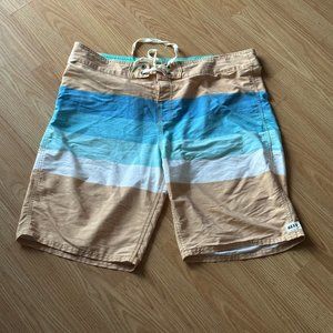 Vintage Reef Striped Shorts (2013)